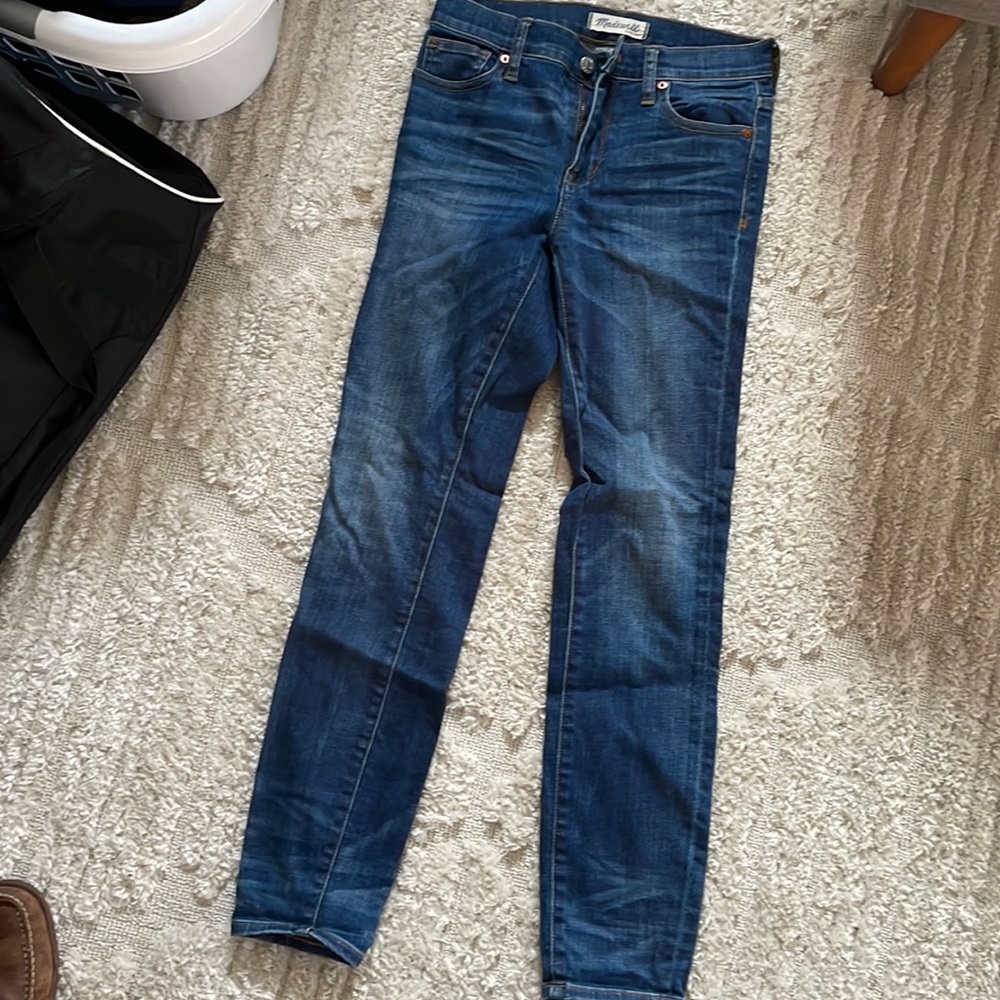 Madewell high riser skinny jeans